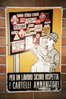 Italian Safety Sign from the 50’s