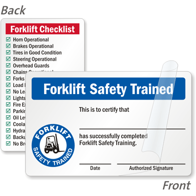 Free Certification Forklift Certification Free