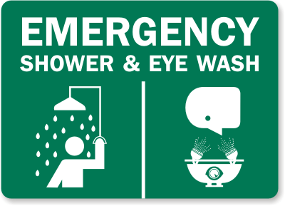 EMERGENCY EYE WASH STATIONS AND SAFETY SHOWERS