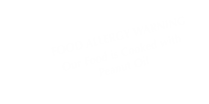 Food Is Cooked With Peanut Oil Tent Sign