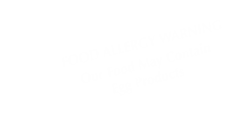 Food May Contain Egg Products Tent Sign