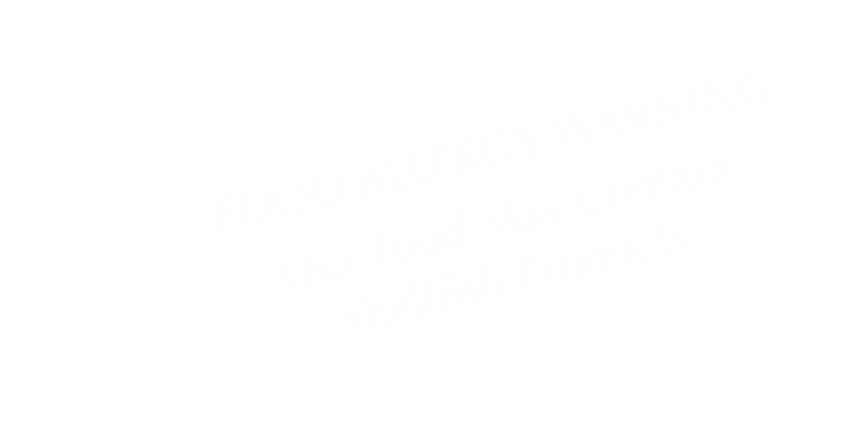 Food May Contain Shellfish Products Tent Sign