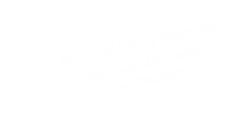 Food May Contain Soy Products Tent Sign