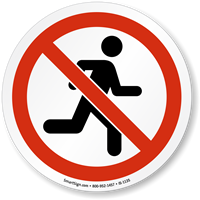Do Not Run ISO Sign