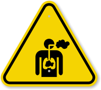 ISO Inhalation Hazard Symbol Warning Sign