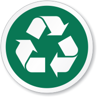Recycle Symbol ISO Circle Sign