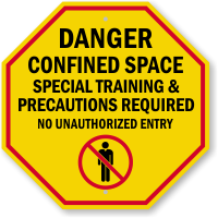 Special Training and Precautions Required Sign