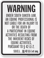 South Dakota Equine Sign