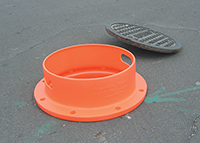 Rugged Plastic Guard For Safety Of Open Manhole