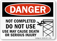 Danger Sign: Do Not Use May Cause Death