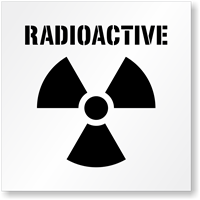 Radioactive Floor Stencil