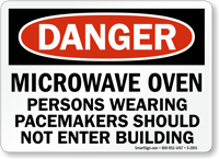 Persons Wearing Pacemakers Should Not Enter Sign