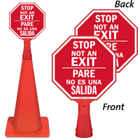 Bilingual Stop Pare   Not An Exit Sign