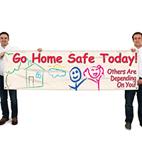 Workplace safety awareness banner