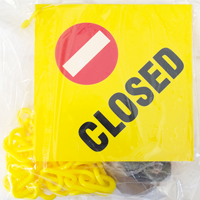 Closed Sign, Magnet Rings, Hook, Chain
