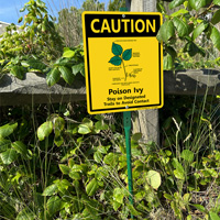 Warning: Poison Ivy - Stick to Trails