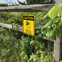 Stay on Trails - Poison Ivy Caution Sign