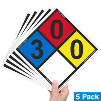 NFPA 0007 placard for chemical safety