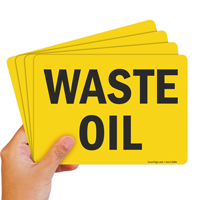 Waste Oil Hazard Sign