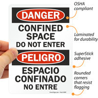 Safety Sign: Do Not Enter Confined Space