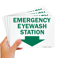 Eyewash Station Emergency Safety Sign