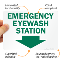 Safety Sign for Emergency Eyewash Station