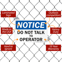 Operator communication sign