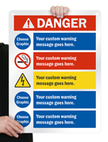 Add Warning Message with Cliparts Sign