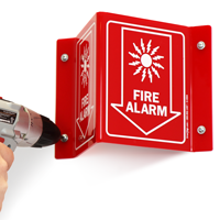 Fire Alarm Projection Sign