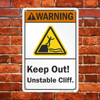 Keep Out: Danger of Unstable Cliff