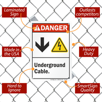 Warning: Underground Cable Electric Shock Hazard