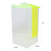 Acrylic dispenser for dust masks with protective cover
