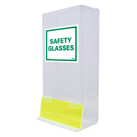 Safety glasses acrylic PPE dispenser