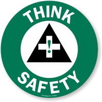 SlipSafe™ Floor Sign: Think Safety