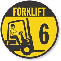 Forklift ID Floor Label Kit