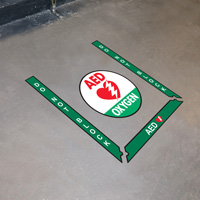 AED superior mark floor sign kit
