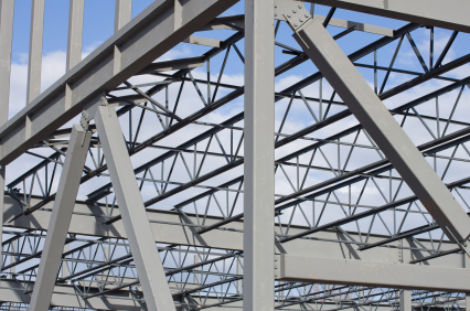 Steel beams with trusses