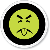 Mr. Yuck Symbol ISO Circle Sign