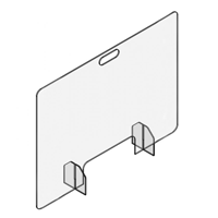 Countertop-Desktop Panels - Cut-Out Pass-Through Style