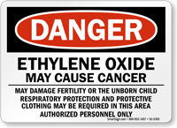 Ethylene Oxide May Cause Cancer Danger Sign