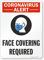 Face Covering Required Face Mask Safety Sign