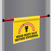 Wear Body Suit Door Barricade Sign