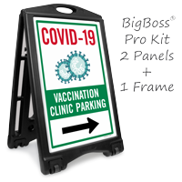 Vaccination Clinic Parking Sign