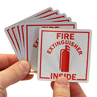 Fire Extinguisher Inside With Graphic