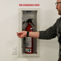 Label for identifying fire extinguisher location