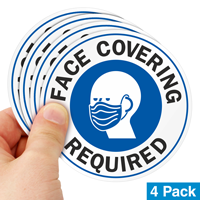 Face Covering Required Window Decal