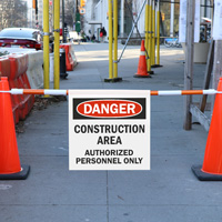Construction Area Authorized Personnel Only Sign