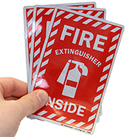 Fire Extinguisher Safety Labels