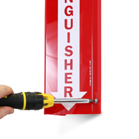 Fire Extinguisher Sign with Arrow