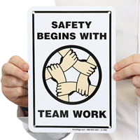 Safety Team Work Sign 